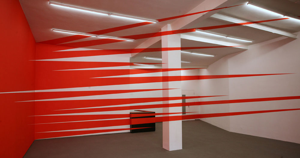 Paroi orange éclaté, galerie Filiale - Berlin, Berlin, 2007, Berlin 2007