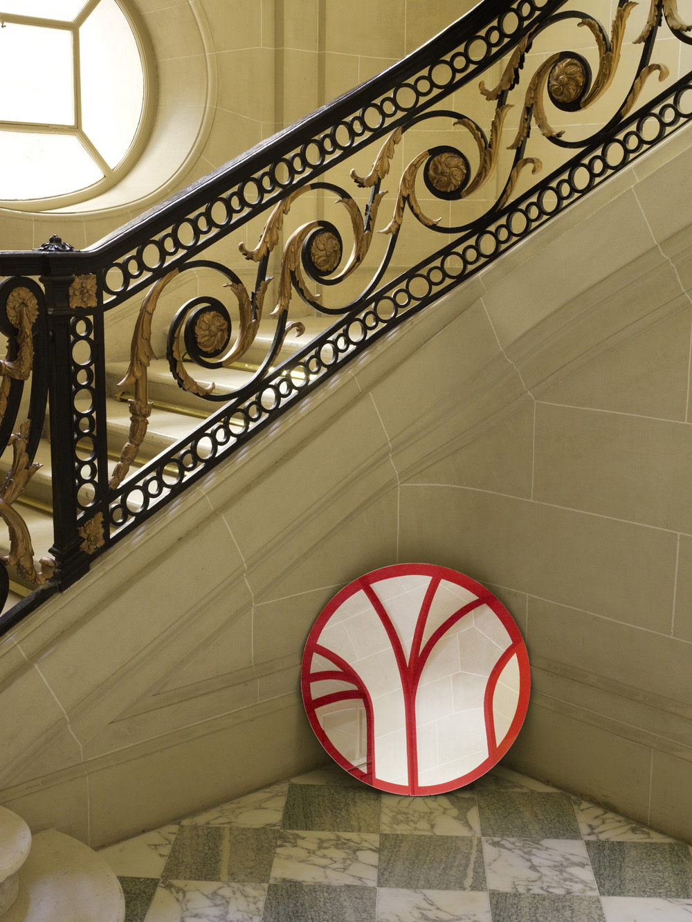 Disque libre rouge, Paris, France, 2022, Actualisation N°1, 2022