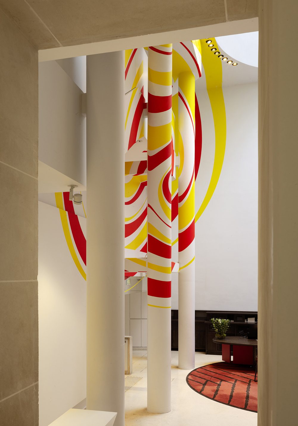 Disques évidés excentriques, as part of special commission., 9 Avenue Matignon, Paris until January 2025, 2025, Exhibited at Christie's France headquarters