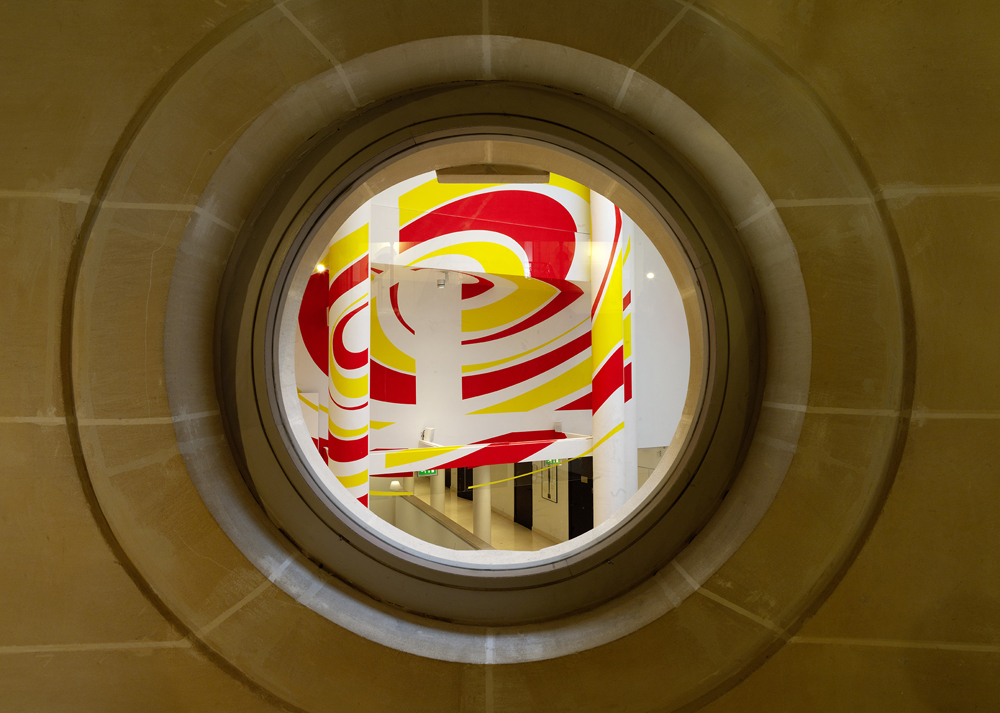Disques évidés excentriques, as part of special commission., 9 Avenue Matignon, Paris until January 2025, 2025, Exhibited at Christie's France headquarters