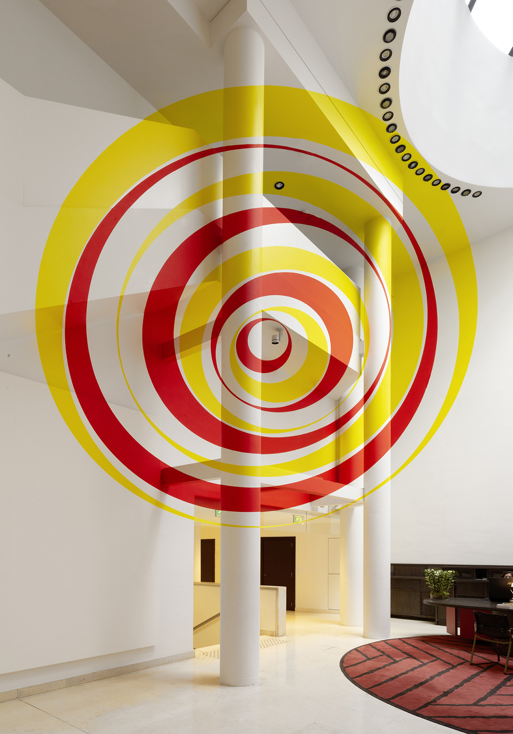 Disques évidés excentriques, as part of special commission., 9 Avenue Matignon, Paris until January 2025, 2025, Exhibited at Christie's France headquarters