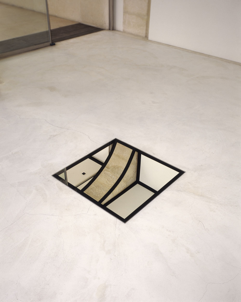 Carré au sol aux quatre coins, noirs n°1, Rome, Italie, 1992, Rome 1990 / Actualisation n°1, Rome 1992