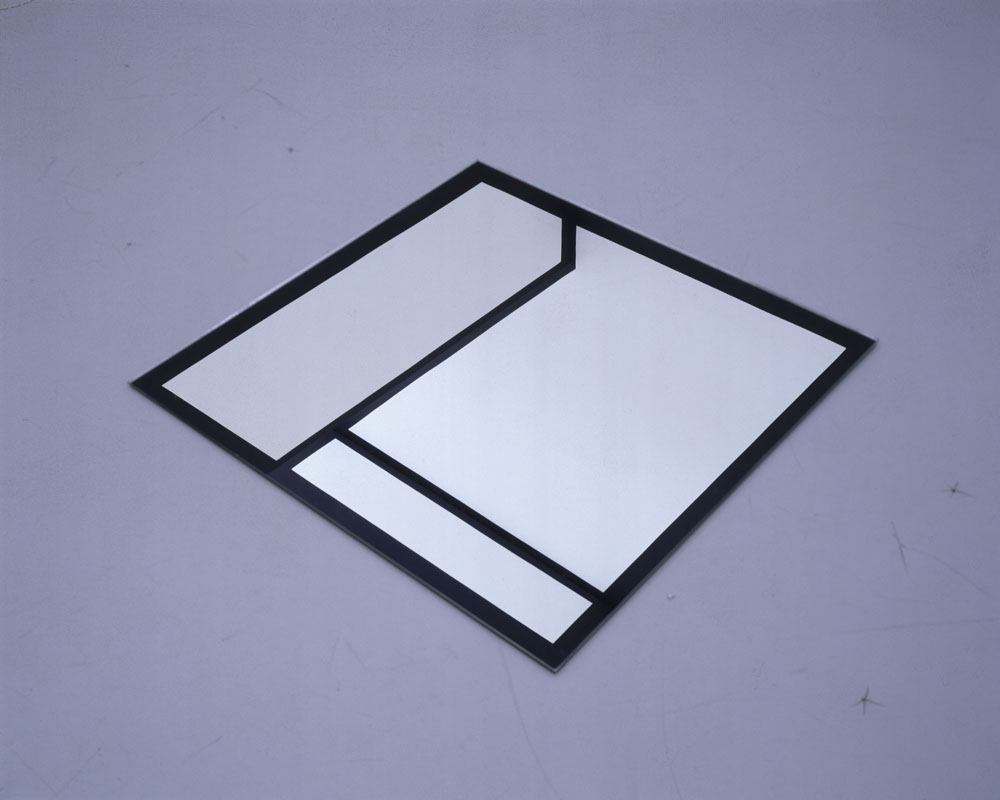 Carré au sol aux quatre coins, noirs n°1, Rome, Italie, 1990, Rome 1990 / Actualisation n°2, Rome