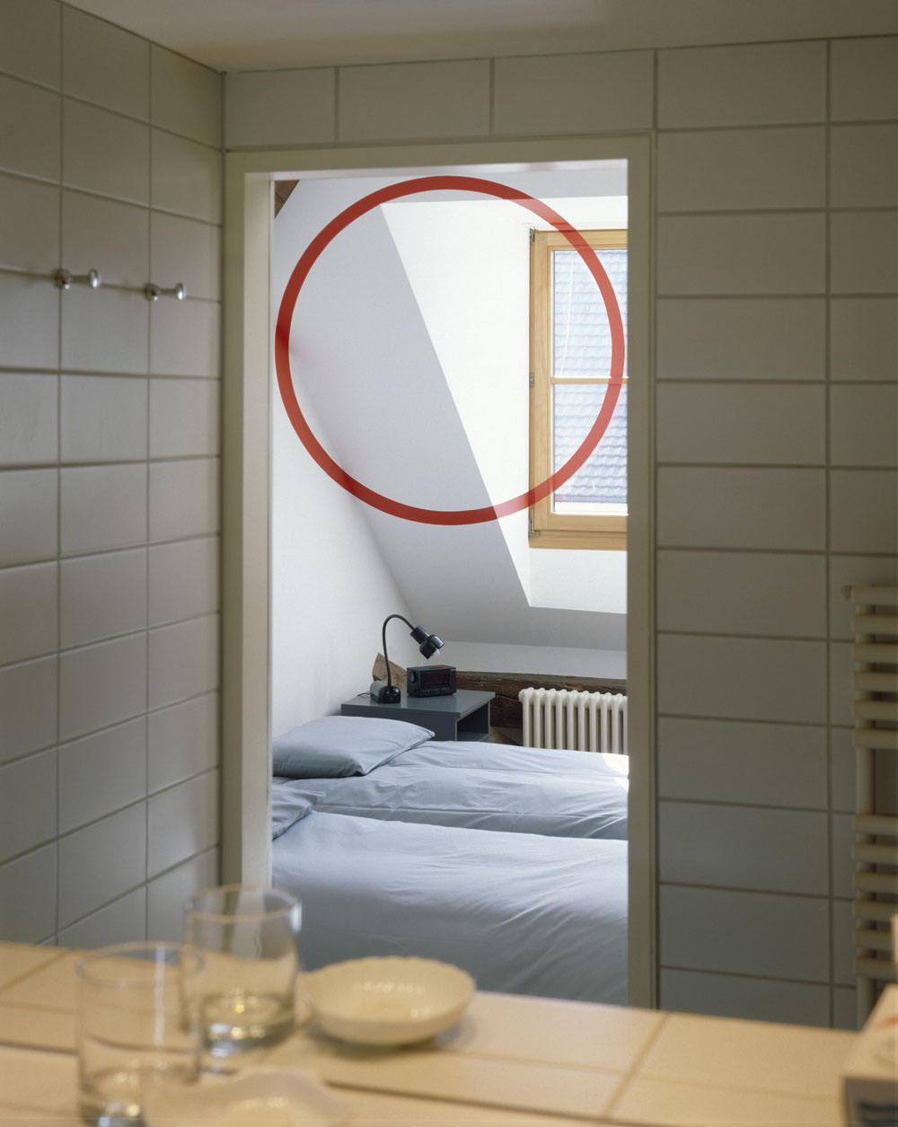 Teufelhof, chambre 6, n°1, Bâle, Suisse, 1991, Der Teufelhof Basel, Basel