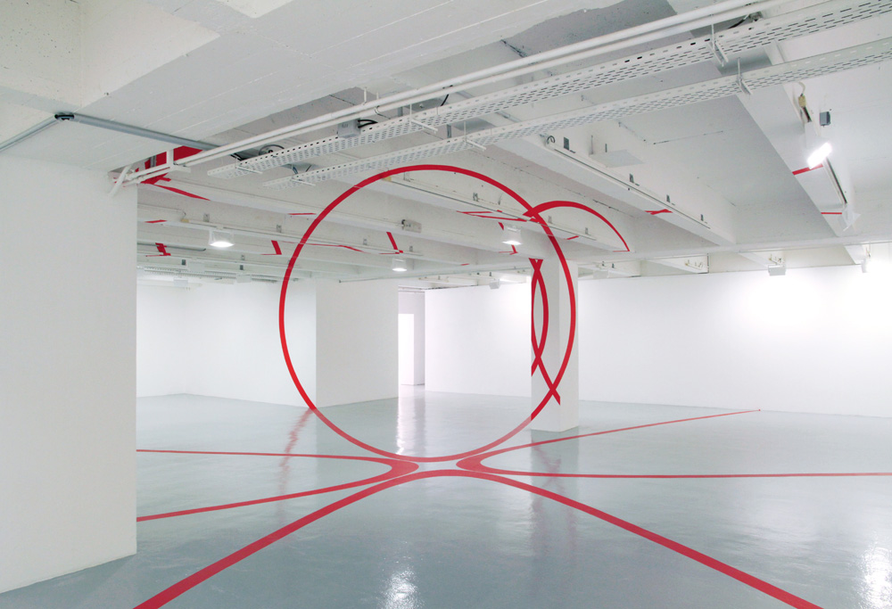 Quatre cercles à cinq mètres, Rennes, France, 2018, 3ème actualisation : Galerie ART & ESSAI