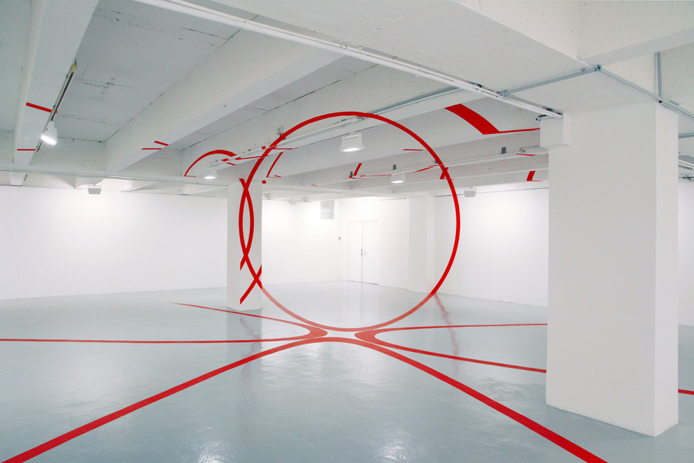 Quatre cercles à cinq mètres, Rennes, France, 2018, 3ème actualisation : Galerie ART & ESSAI