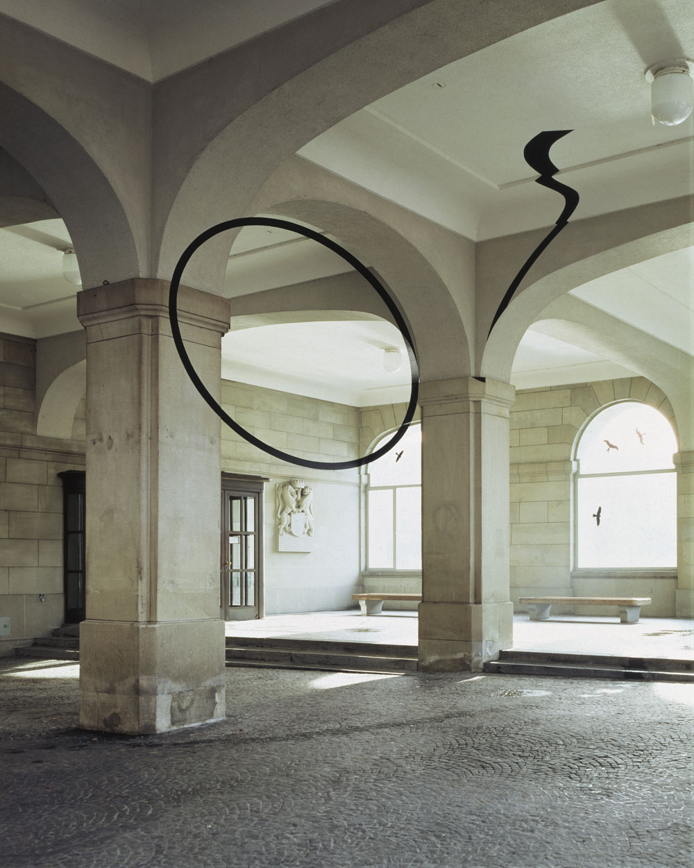 Ellipses croisées, Zurich, Suisse, 1993, "F.V." Helmaus-Vorhalle, Zurich