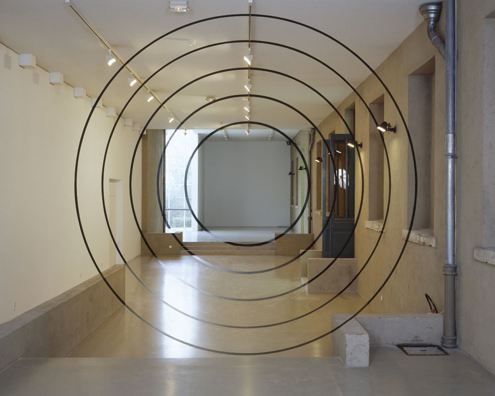 1997 Novembre	Ex.coll.		«5 cercles concentriques noirs»				Musée de Villeurbanne				RéactualisationCollection privée© André Morin