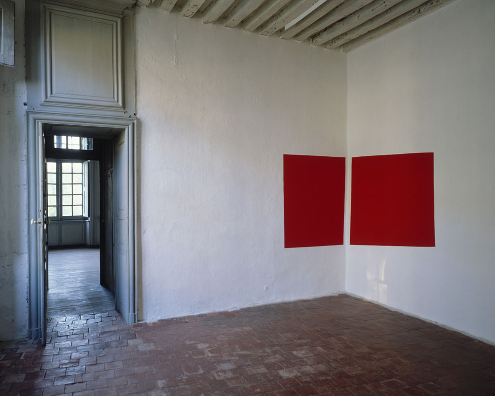 Miroir fixe à l’angle négatif rouge, France, Collection Françoise et Jean-Philippe Billarant, 1994, La Flêche