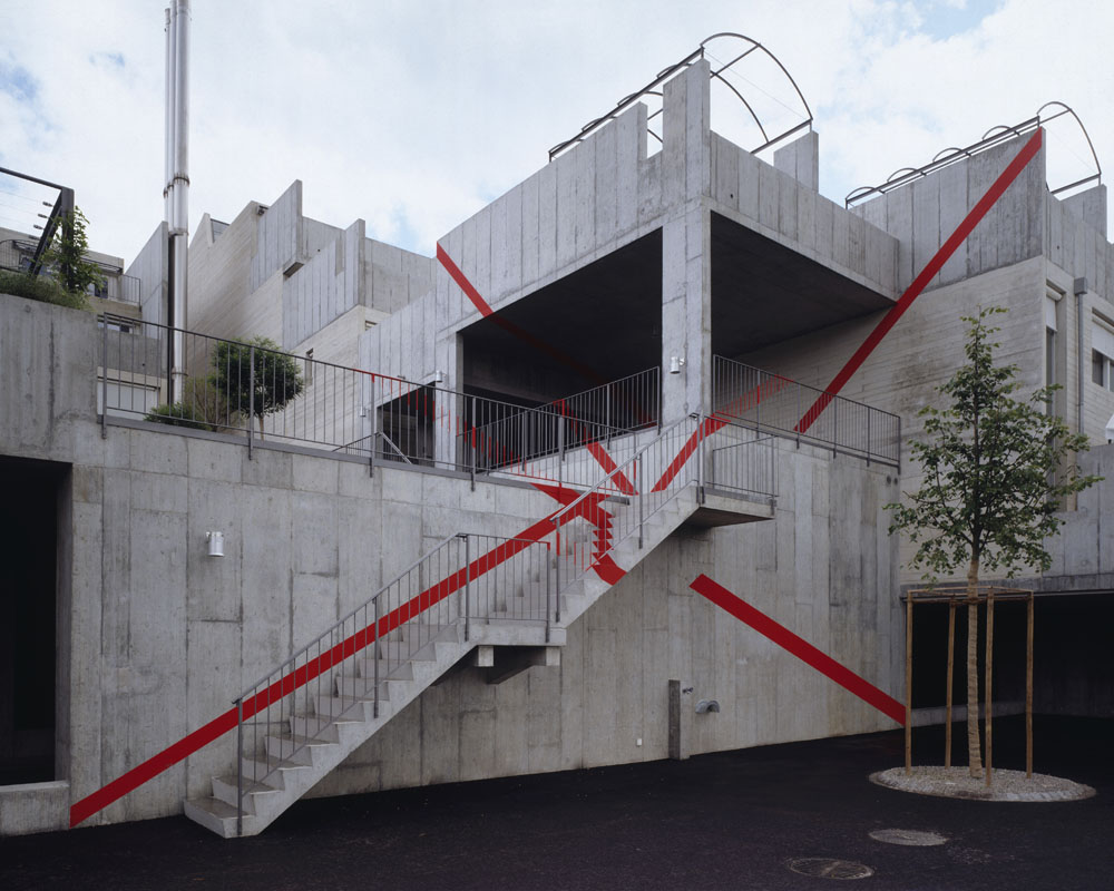 Double diagonale croisée, Suisse, Coll. Atelier 5, 1996, Boll Sinneringen