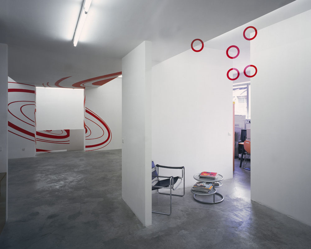 Cinq cercles pour cinq angles, Paris, France, 1997, Galerie Jennifer Flay