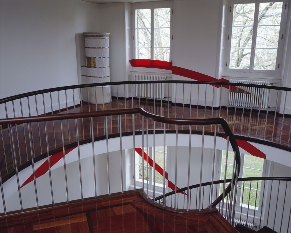Exposition personel:"Felice Varini"	WolfsbergHermatingen 1997 Photo: André Morin