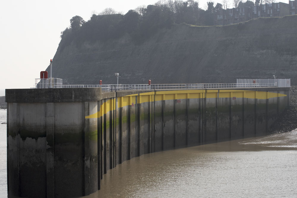 Three ellipses for three locks, Cardiff, Wales, 2007, Cardiff Bay Barrage