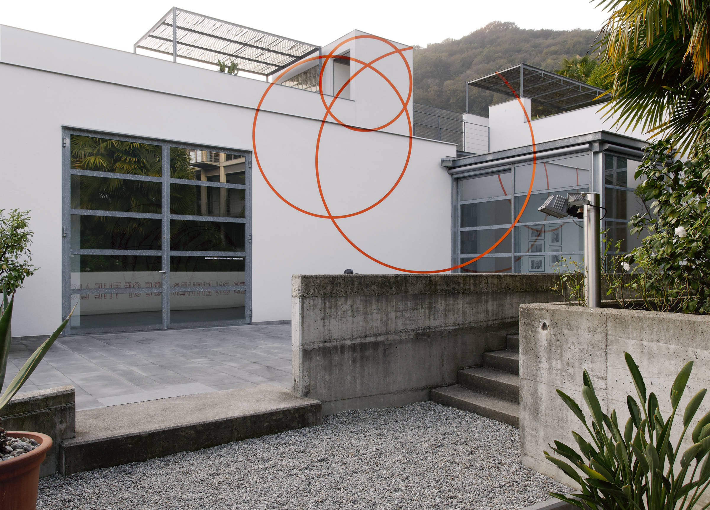 Un cerchio giù e due su - Wall Works, Galerie Buchmann, Agra, Suisse