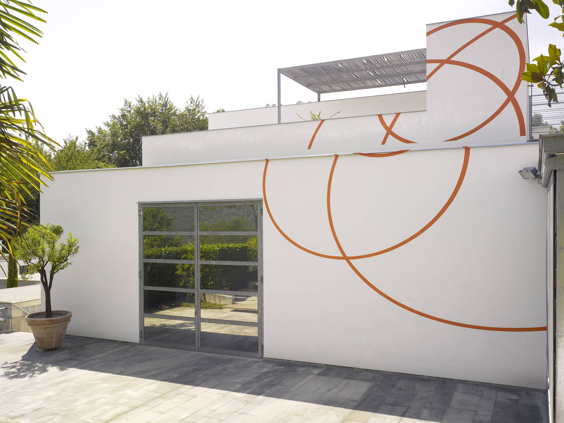 Un cerchio giù e due su - Wall Works, Galerie Buchmann, Agra, Suisse