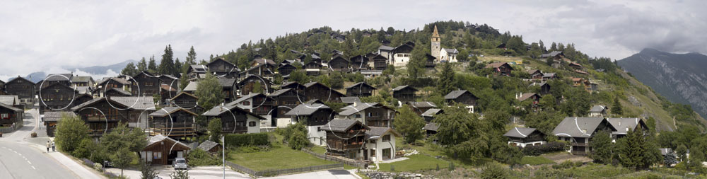 Exposition sur le villageVercorin 2009SuissePhotographie : André Morin