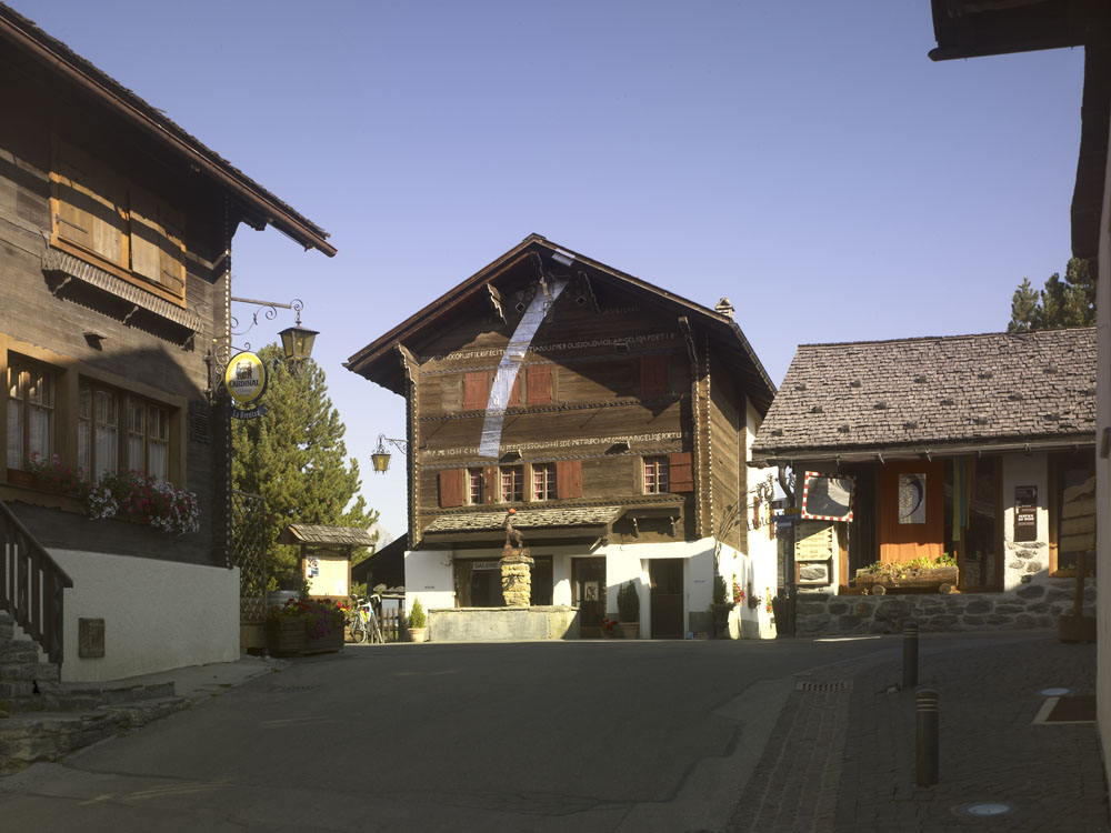 Exposition sur le villageVercorin 2009SuissePhotographie : André Morin