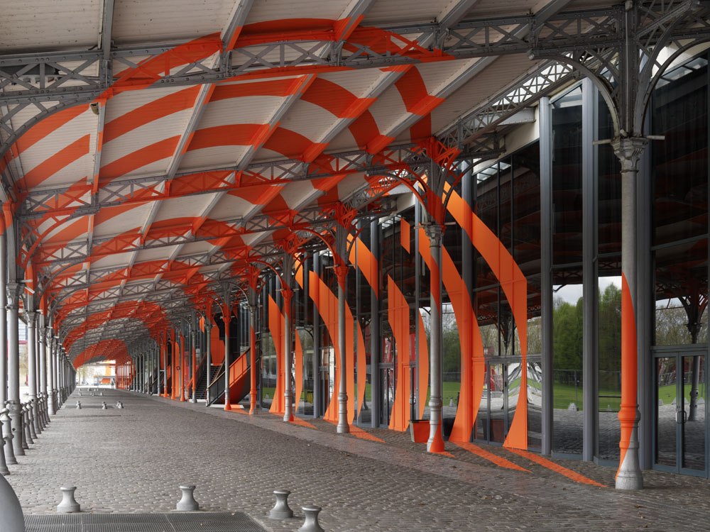 Exposition personnelle:"La Villette en suites" Parc de la Villette, ParisPhoto: André Morin
