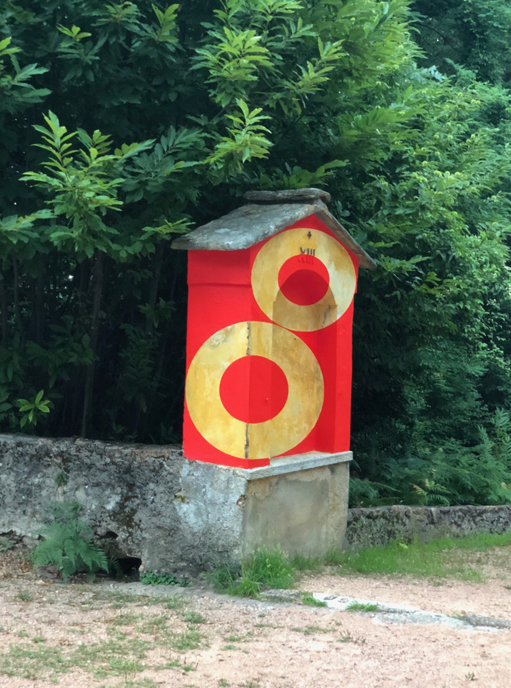 Senza Titolo, Madonna d'Ongero - Carona", Carona, 2018, Exposition: "14 artisti via Crucis -