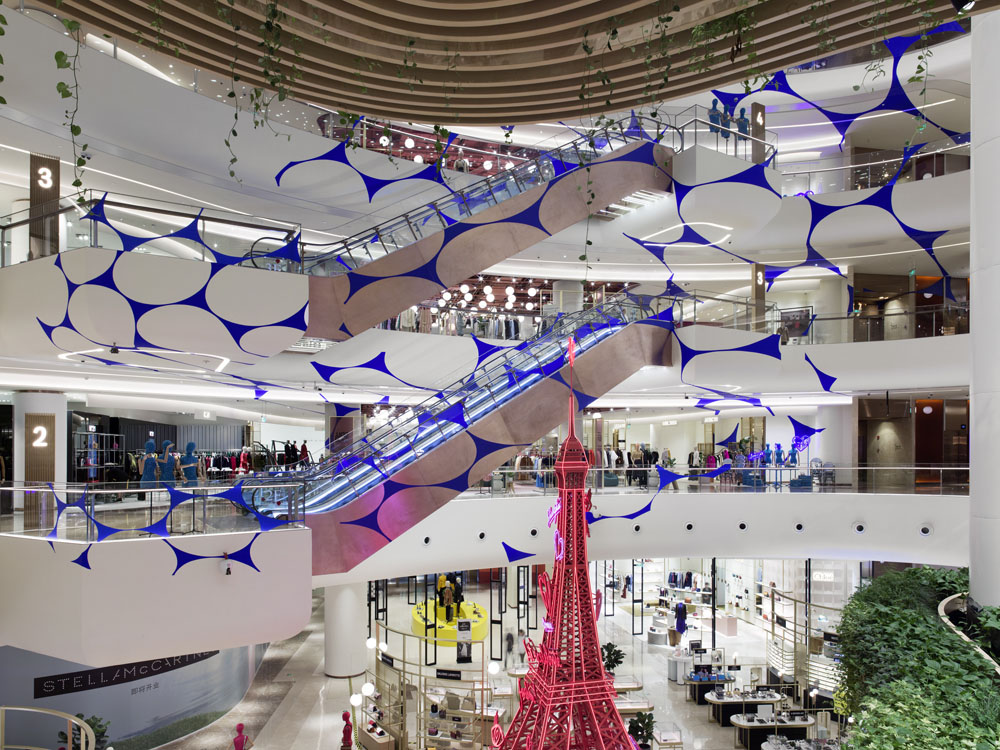 Danse d’ellipses, Shanghai, China, 2019, Galeries Lafayette Mall, Shanghai