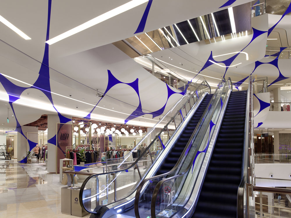 Danse d’ellipses, Shanghai, China, 2019, Galeries Lafayette Mall, Shanghai