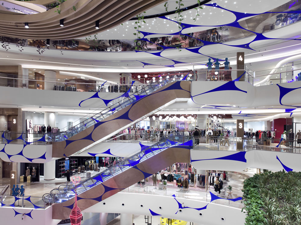 Danse d’ellipses, Shanghai, China, 2019, Galeries Lafayette Mall, Shanghai