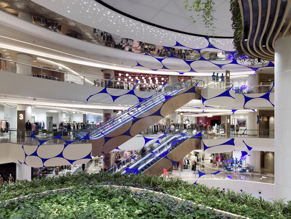 Danse d’ellipses, Shanghai, China, 2019, Galeries Lafayette Mall, Shanghai