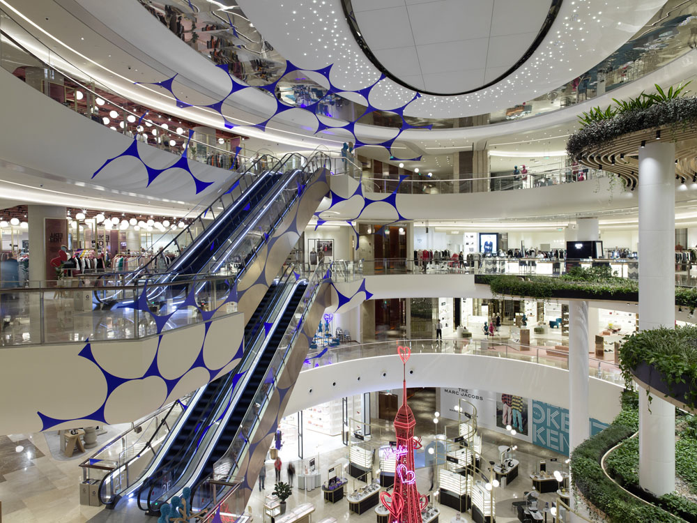 Danse d’ellipses, Shanghai, China, 2019, Galeries Lafayette Mall, Shanghai