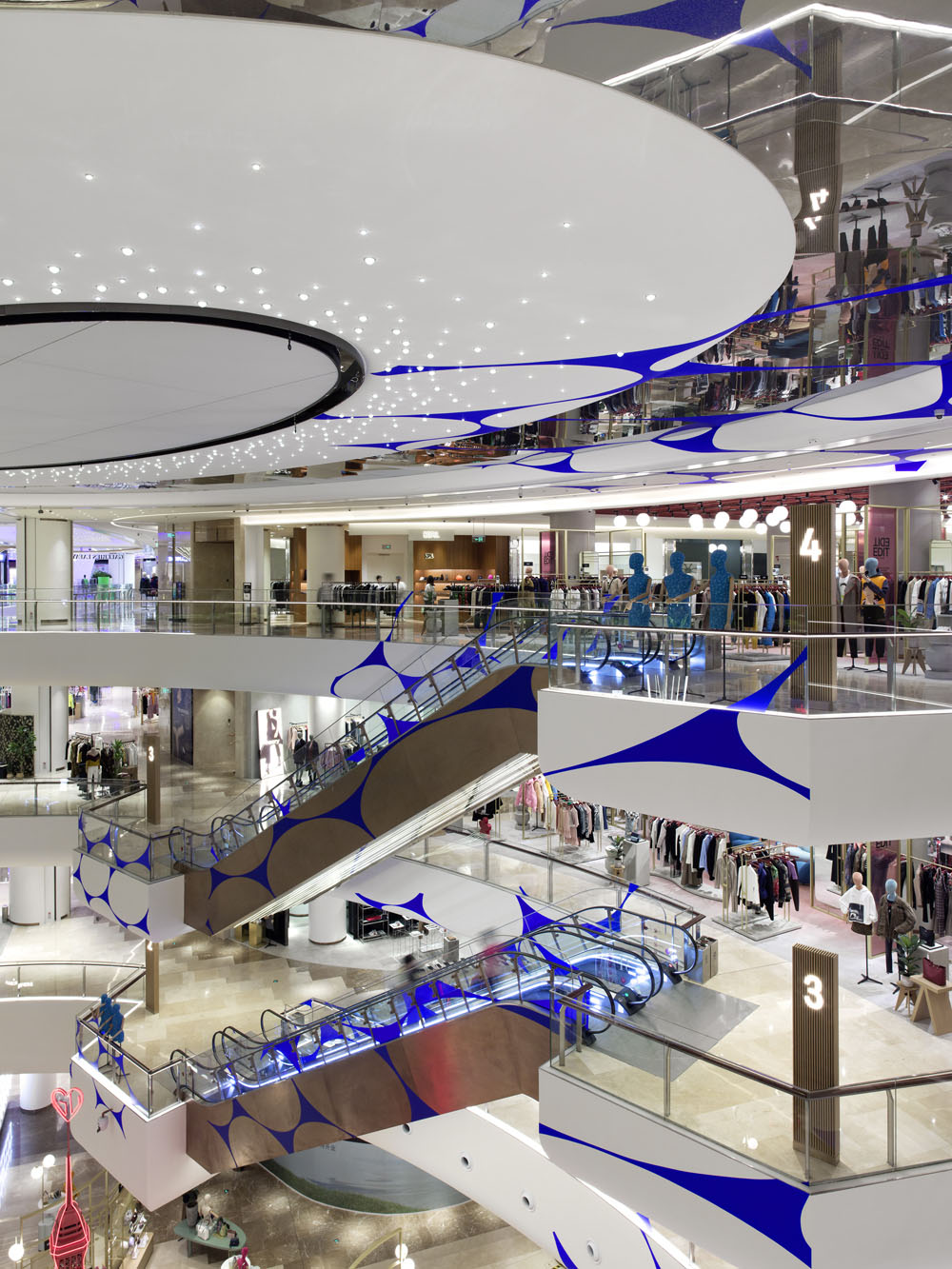 Danse d’ellipses, Shanghai, China, 2019, Galeries Lafayette Mall, Shanghai