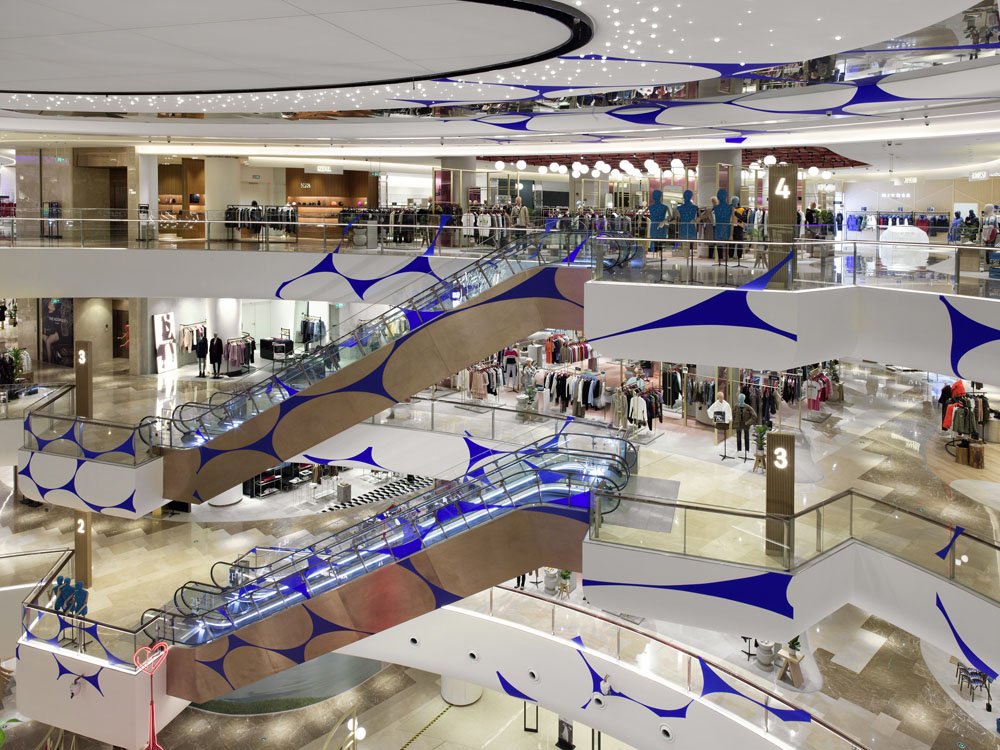 Danse d’ellipses, Shanghai, China, 2019, Galeries Lafayette Mall, Shanghai