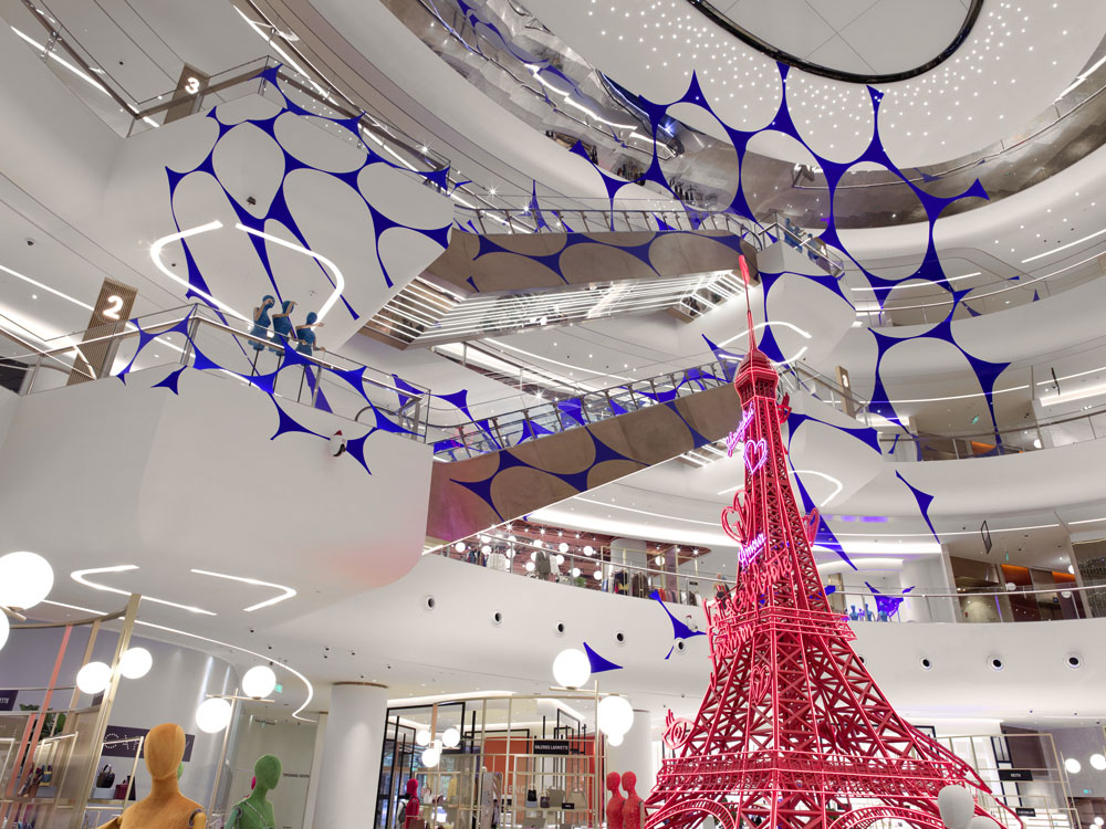 Danse d’ellipses, Shanghai, China, 2019, Galeries Lafayette Mall, Shanghai