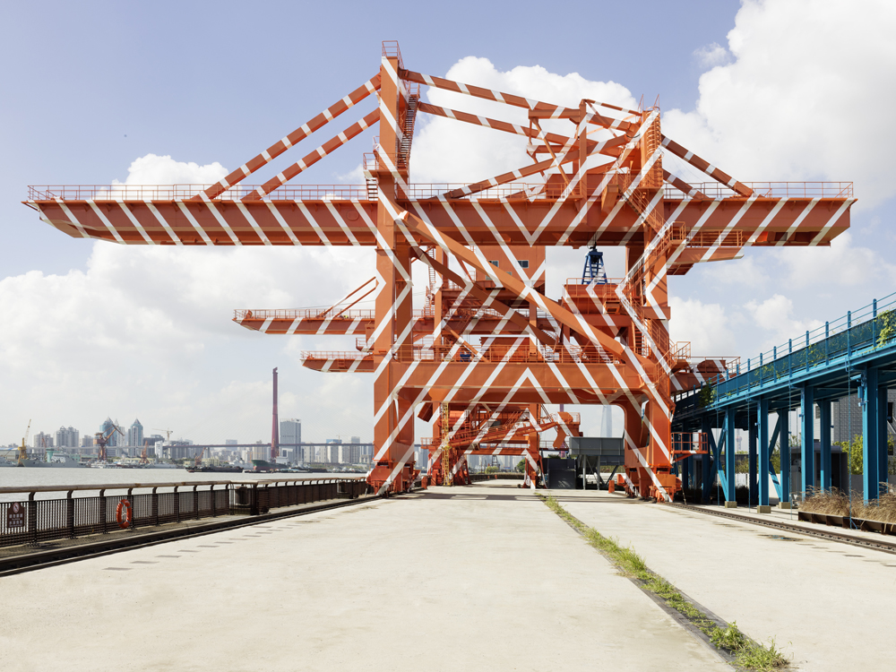 Set of Diagonals for Cranes, Collection: Shanghai Yangpu Waterfront, Shanghai, 2019, Exposition: "Encounter" Shanghai Urban Space Art Season 2019