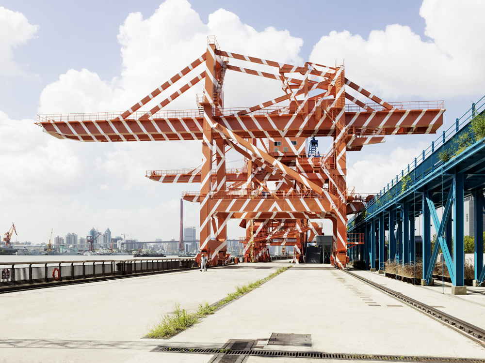 Set of Diagonals for Cranes, Collection: Shanghai Yangpu Waterfront, Shanghai, 2019, Exposition: "Encounter" Shanghai Urban Space Art Season 2019