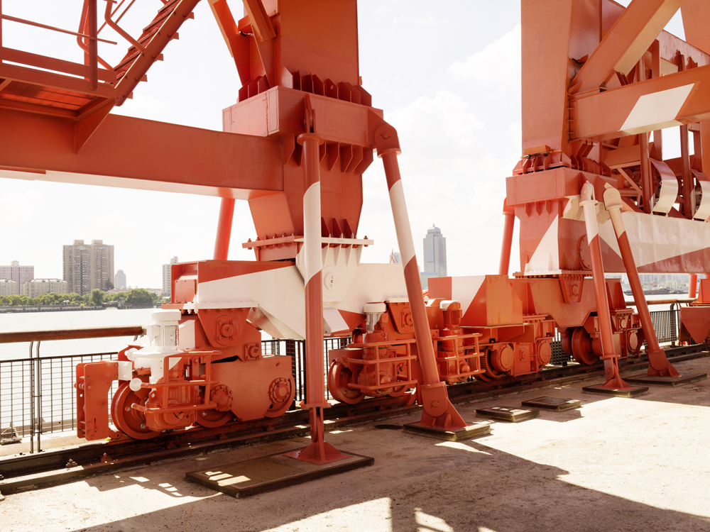 Set of Diagonals for Cranes, Collection: Shanghai Yangpu Waterfront, Shanghai, 2019, Exposition: "Encounter" Shanghai Urban Space Art Season 2019