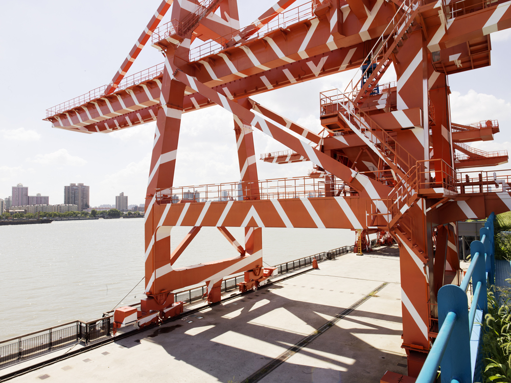 Set of Diagonals for Cranes, Collection: Shanghai Yangpu Waterfront, Shanghai, 2019, Exposition: "Encounter" Shanghai Urban Space Art Season 2019