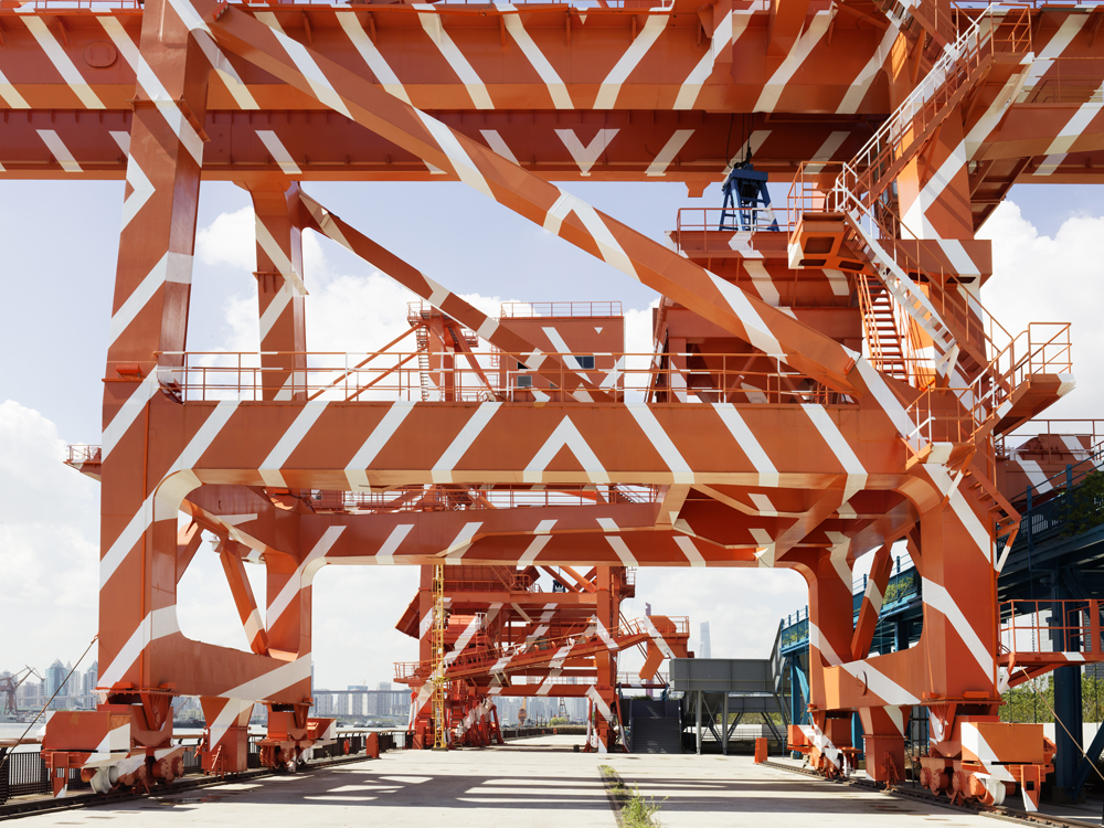 Set of Diagonals for Cranes, Collection: Shanghai Yangpu Waterfront, Shanghai, 2019, Exposition: "Encounter" Shanghai Urban Space Art Season 2019