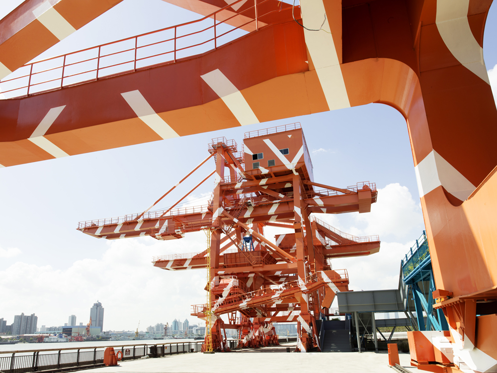 Set of Diagonals for Cranes, Collection: Shanghai Yangpu Waterfront, Shanghai, 2019, Exposition: "Encounter" Shanghai Urban Space Art Season 2019