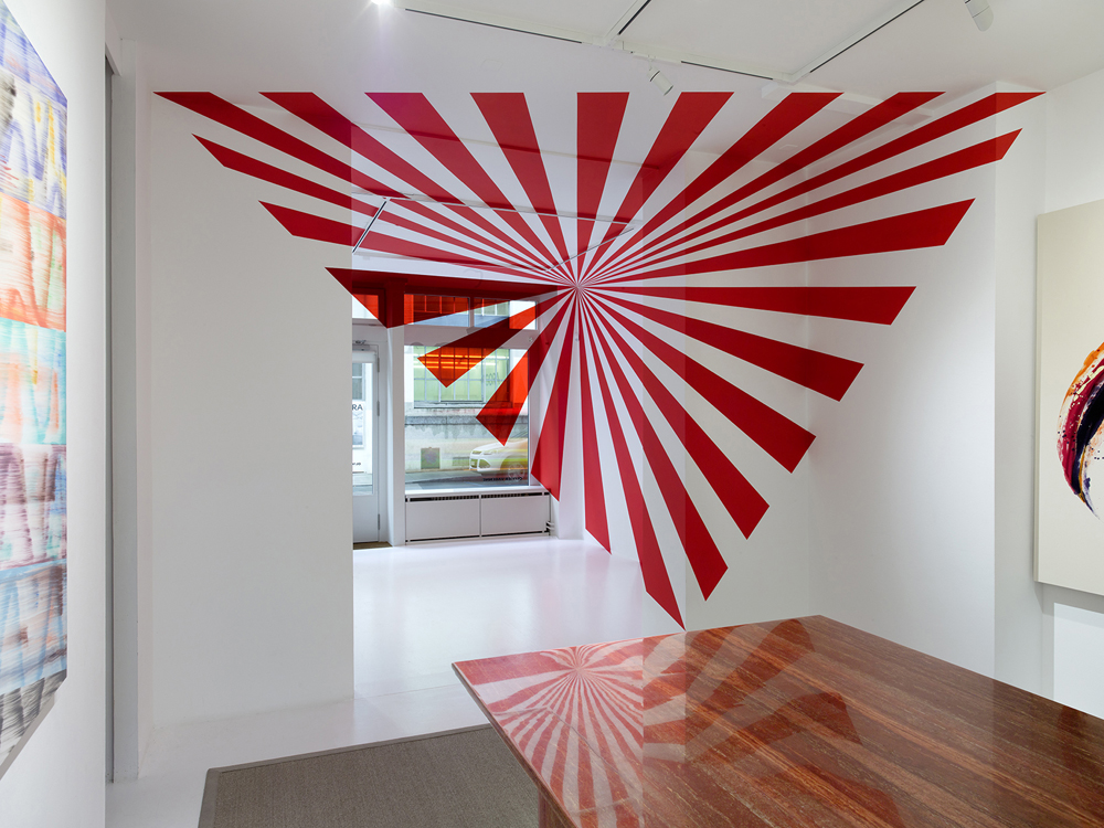 De l’angle au triangle, Une exposition montée en collaboration avec Jean-Hubert Martin., Olivier Varenne, 2023, Exposition : "Des perspectives pour la peinture" Borgeaud-Frize-Varini