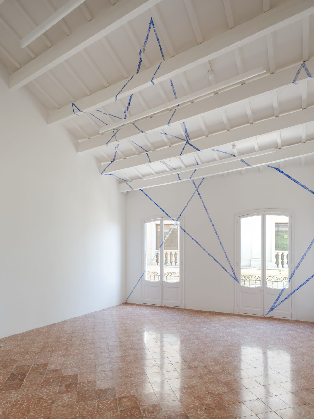 Une ligne huit droites neuf points, Espagne, 2024, Exibition: Albarràn Bourdais gallery. Menorque.