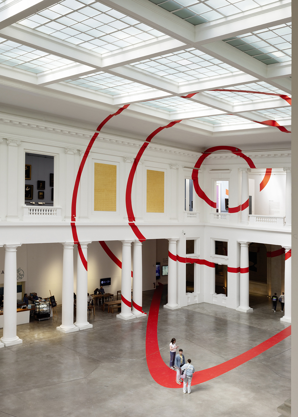 Trois cercles concentriques pour l’Atrium, Palais des Beaux-Arts, Lille, France, 2025, Exposition: "Eclats en échos"