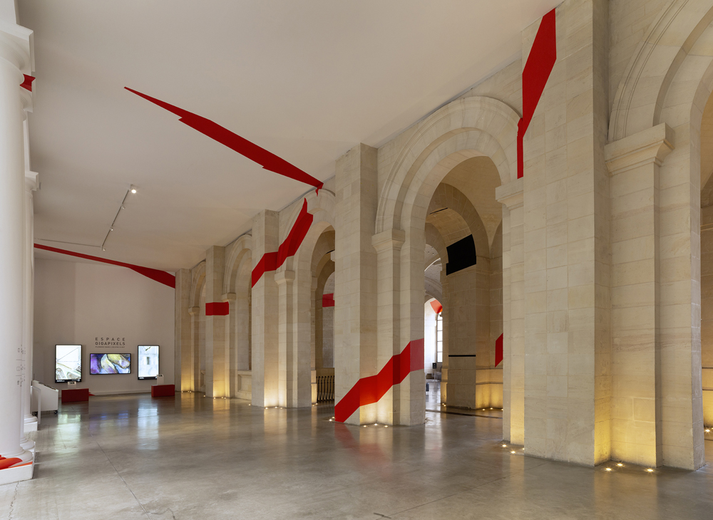 Trois cercles concentriques pour l’Atrium, Palais des Beaux-Arts, Lille, France, 2025, Exposition: "Eclats en échos"