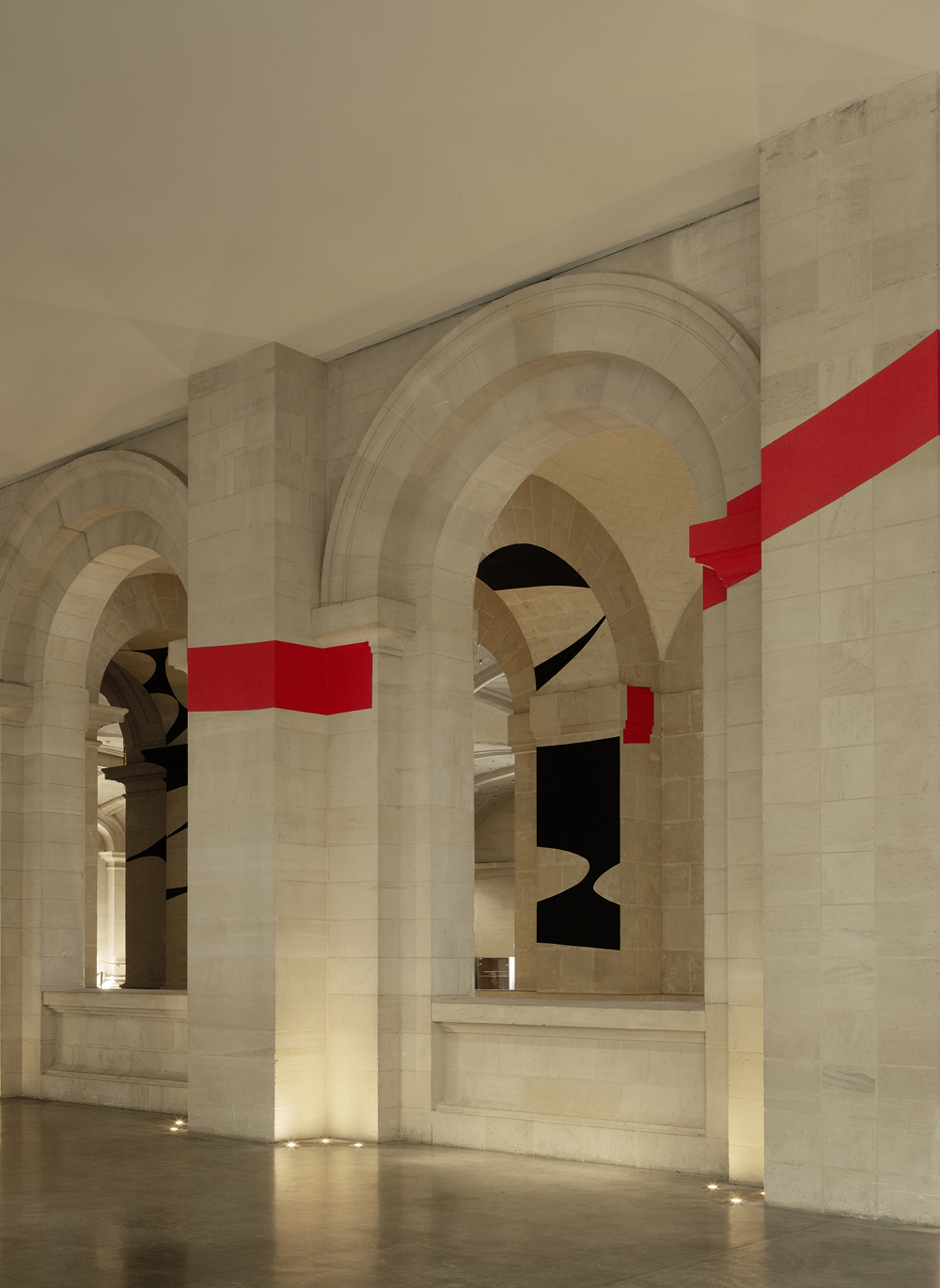Trois cercles concentriques pour l’Atrium, Palais des Beaux-Arts, Lille, France, 2025, Exposition: "Eclats en échos"