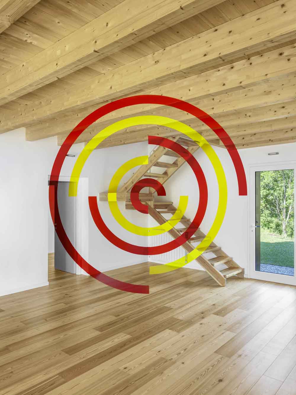 Giro tondo, Natura Arte Poesia 2025., Casa dell’arte site specific, 2025, Exposition : Morterone.